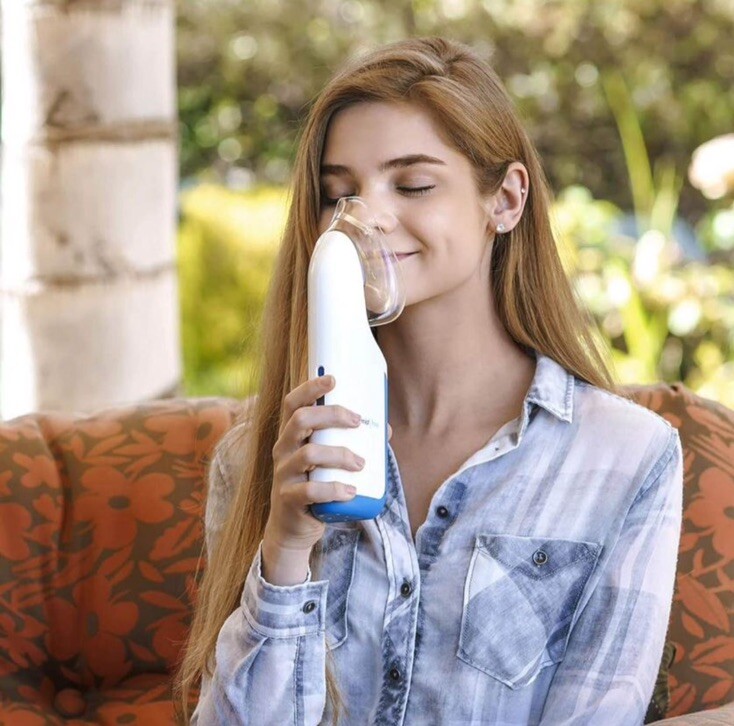 New Open Box MyPurMist Cordless Handheld Humidifier, Voice Steamer eBay