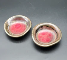 2 Art Pottery salt cellars