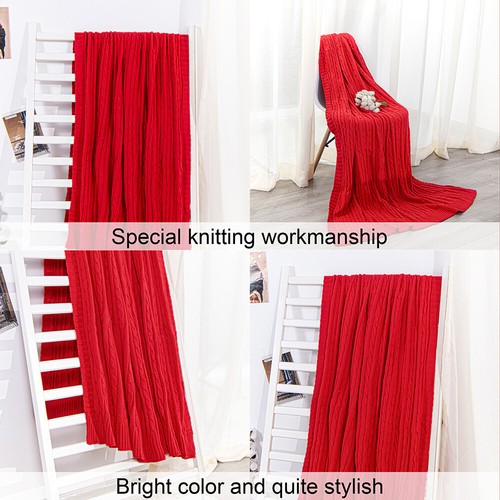 NTBAY 100% Cotton Blanket Weighted Warm Good Craftsmanship 14 Colors Throw Twin - Picture 71 of 108