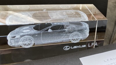 レクサスlfa クリスタルガラス Lexus LFA 3D Laser Etched Crystal - Made In Japan RARE | eBay