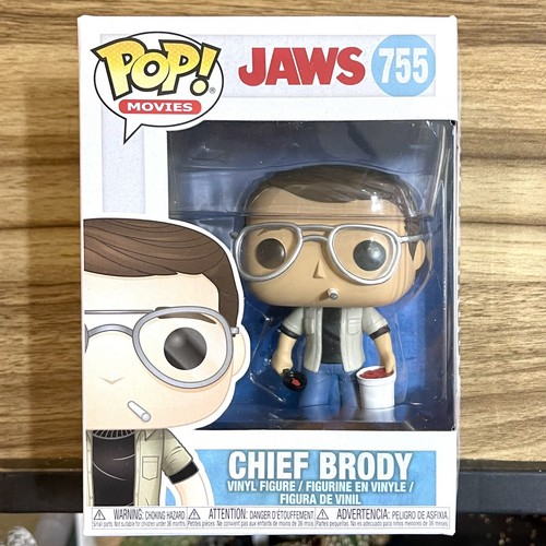 Jaws Chief Brody Funko Pop #755 Movies Vinyl Figure Brand New!