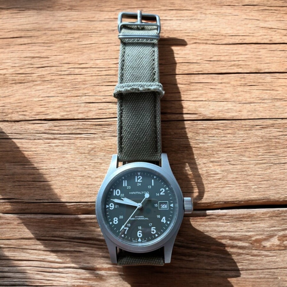 時計 HAMILTON KHAKI MECHANICAL H69419363 Hamilton Khaki Field Mechanical H69419363 38mm Green Dial