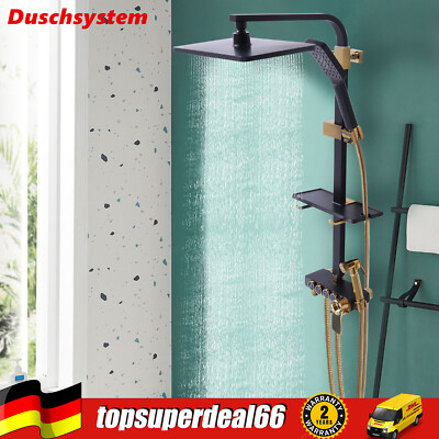 Duschsystem Thermostat Duscharmatur Regendusche Duschset Duschsäule Handbrause