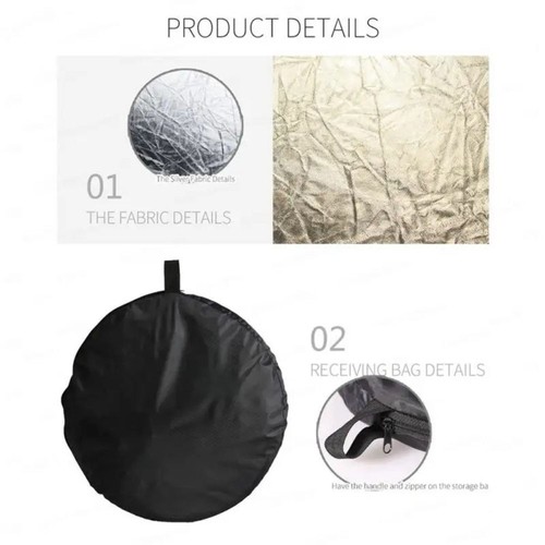 Outdoor Light Diffuser Portable Reflector Panel Polishing Plate Photo Studio - Picture 5 of 16