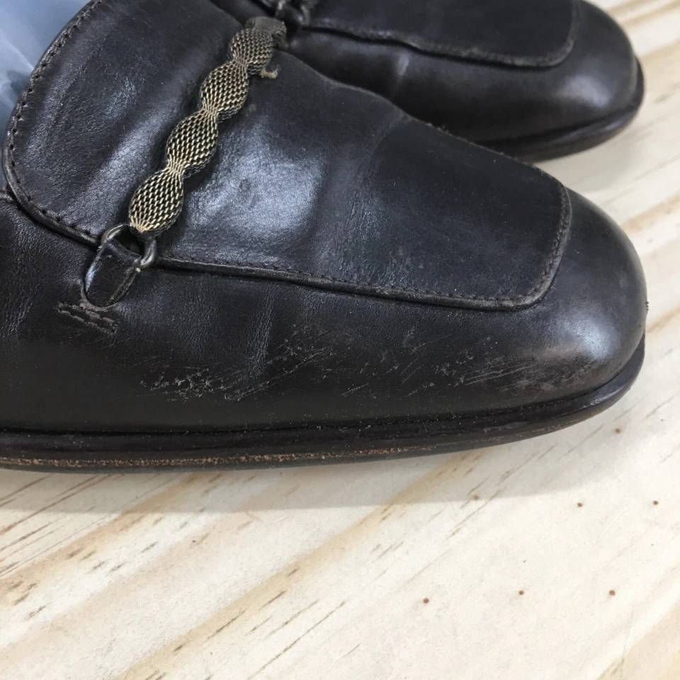 Amalfi Heels Womens 7 B Pump Brown Slip On Ankle Block Casual Round Toe Comfort - Image 4 of 4