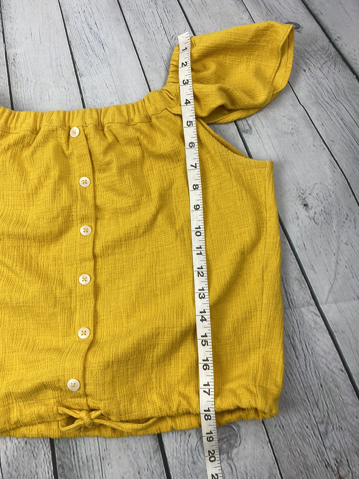 MADEWELL Texture & Thread Medium Button Front Tie… - image 4