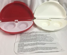 2 Microwave Egg Cooker Scrambled Egg Poacher for Sandwiches & Omelets – BPA-Free