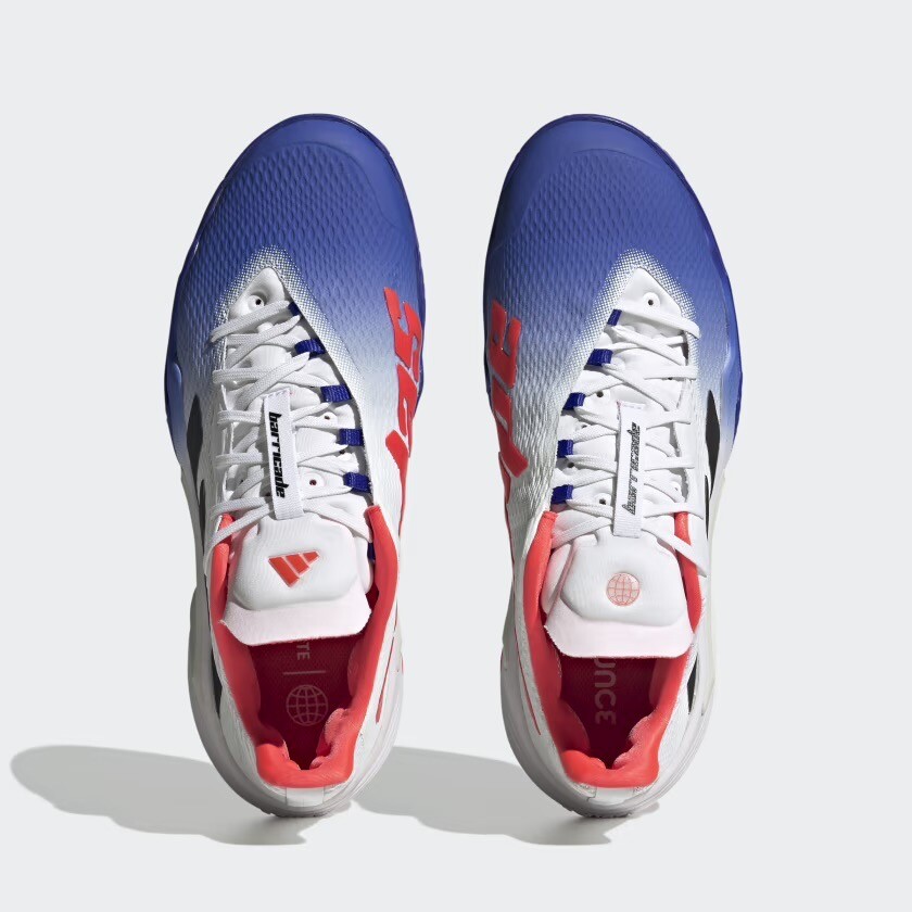 Size 11.5- Adidas Men's Barricade Clay Tennis Shoe, Lucid Blue