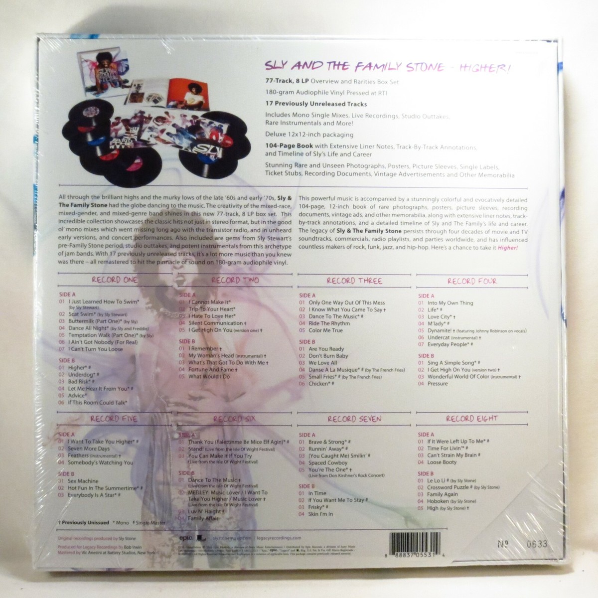 SLY And THE FAMILY STONE – Higher! 2013 1st US issue 8LP box