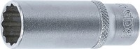 BGS 10713 SteckschlüSsel-Einsatz ZwöLfkant, Tief | Antrieb Innenvierkant 6,3 Mm