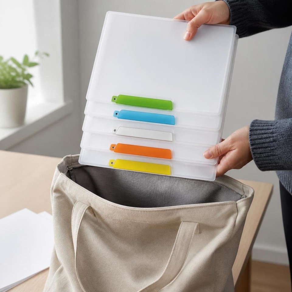 A3 A4 Document Folder with Dual Swivel Clips, for Exam Papers - for ...
