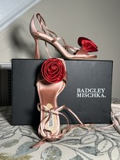 Badgley Mischka Janelle Heeled Sandals Size 8 New In Box 255