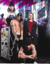 * CHAD SMITH * signed 8x10 photo * RED HOT CHILI PEPPERS *COA *