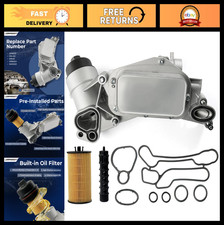 Engine Oil Cooler Filter Housing Adapter W Gaskets For Chevy Buick Pontiac S