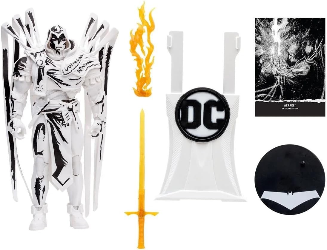 DC Multiverse Azrael Curse of the White Knight Sketch Gold Label 7-Inch Action