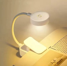 Mini Clip Book Lamp LED 3 Color Temperature Battery Powered Portable Reading
