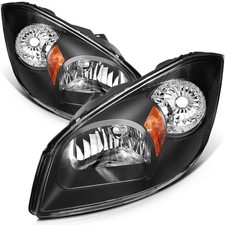 Headlight Assembly Chevy Cobalt 2005-2010 Pontiac G5 Pursuit Black Amber Clear