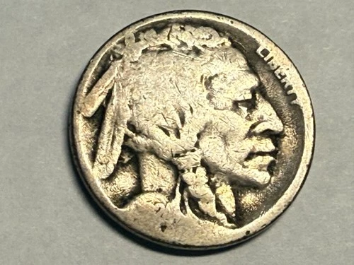 1924-S Indian Head BUFFALO NICKEL. Good detail, 2-digit date. #u1
