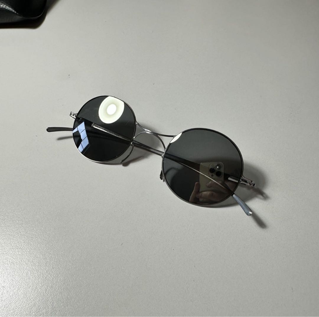 MYKITA + Maison Margiela MMESSE002 Sunglasses Silver Black New Rare Item image 3