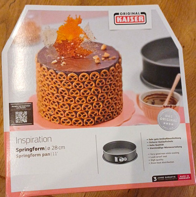 Kaiser Inspiration Springform Ø 28 cm rund Stahl antihaft auslaufsicher grau