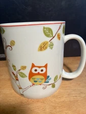 222 Fifth "Enchanted Woods" 24 oz. Jumbo Owl Ceramic Coffee Mug 