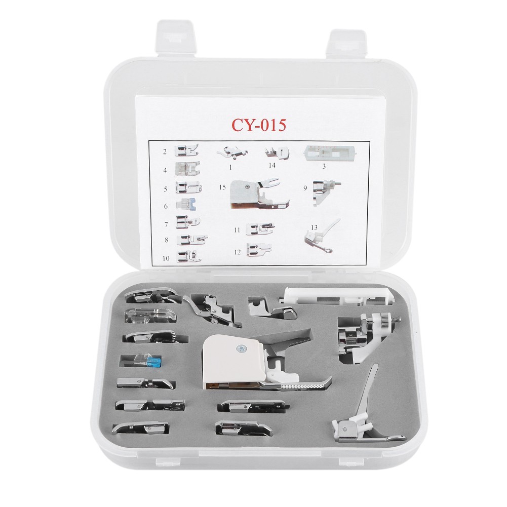 15PCS Sewing Machines Foot Kit High Quality For Household Multifunctional For