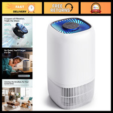 High-Efficiency Air Purifier for Home, 1076 Ft , Pet Hair, Odors, Smoke, 3 Speed