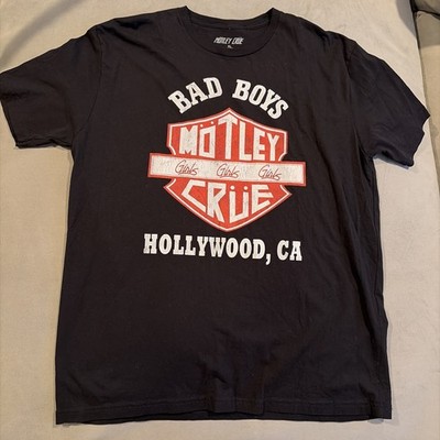 Motley Crue - Bad Boys - Girls Girls Girls - Hollywood, CA - Black T Shirt - XL