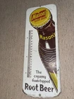 VINTAGE ADVERTISING MASON'S ROOT BEER SODA TIN WALL THERMOMETER  709-M