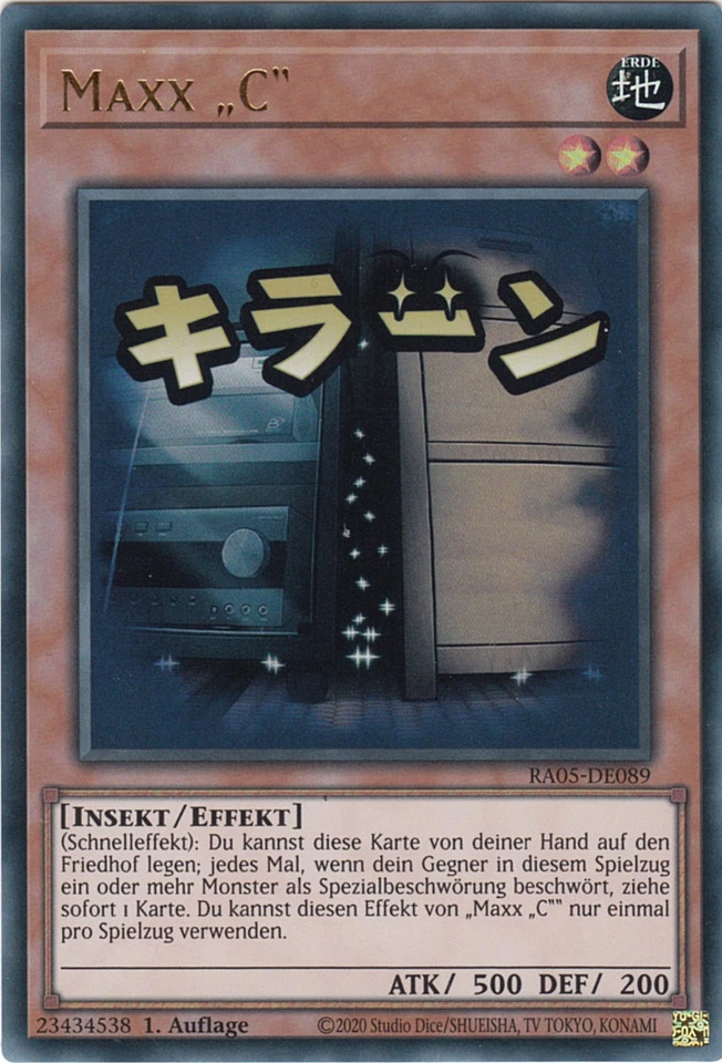 YU-GI-OH, MAXX "C", UR, RA05-DE089, 1. Auflage, TOP - Bild 1 von 1