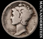 1919-D Silver Mercury Dime - Scarce  Semi-key  Better Date  No Reserve  #K3049