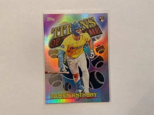 Roman Anthony 2026 Topps Series 1 Titans of The Game Rookie Card # TOG-9 Red Sox