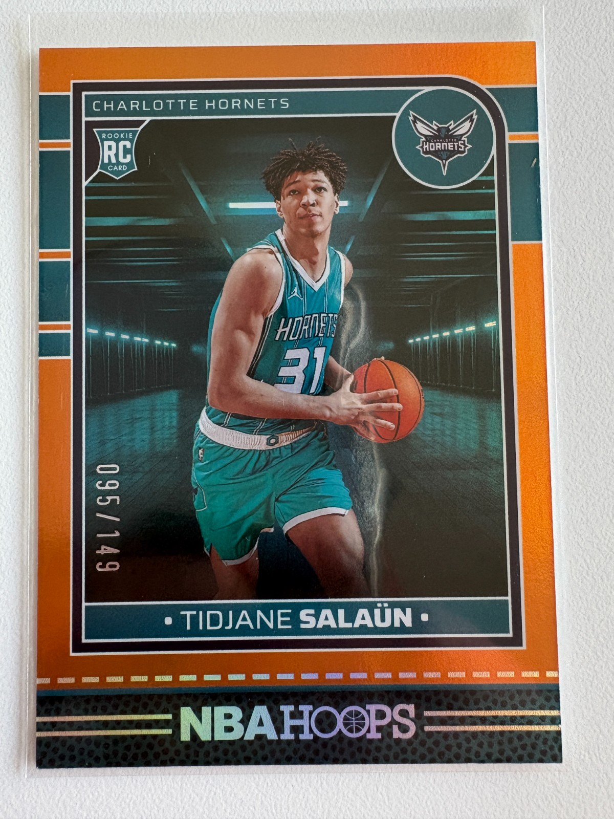 Tidjane Salaun 2024-25 Panini NBA Hoops #236 Orange #/149