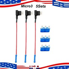 Add-A-Circuit Fuse Tap Adapter, 3 Pack Micro 3 ATM Fuse Taps, Blade Fuses Expand