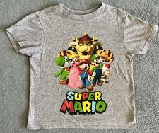 Nintendo Super Mario Bros T Shirt Boys/Girls Size XS - Excellent Condition