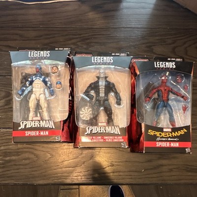 Marvel Legends Build-A-Figure Mixed Lot Spider-Man Action Figures x3 Plastic