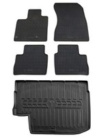 Gummi FußMatten Kofferraumwanne FüR Nissan Qashqai J12 E-Power Gummimatten Set