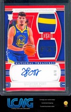 A3C 2024-25 Panini National Treasures Quinten Post Materials Autographs Red #/8