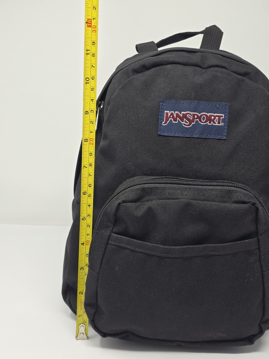 Vintage 90s Y2K Jansport Half Pint Mini Backpack Purse Bag Black
