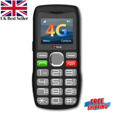 TTFONE Big Button Large Number Mobile Phone TT890 Senior 4G Unlocked SOS Easy to Use