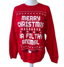 Home Alone, Merry Christmas you filthy animal, sweat shirt, Size medium, USED 