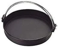 Chubu Tokiwa Iron Sukiyaki Pot with Black Crane 26cm FC150 Japan QSK35026