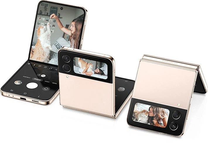 Neu Samsung Galaxy Z Flip4 5G SM-F721U 128GB/256GB Ohne Vertrag Handy Smartphone - Bild 2 von 4