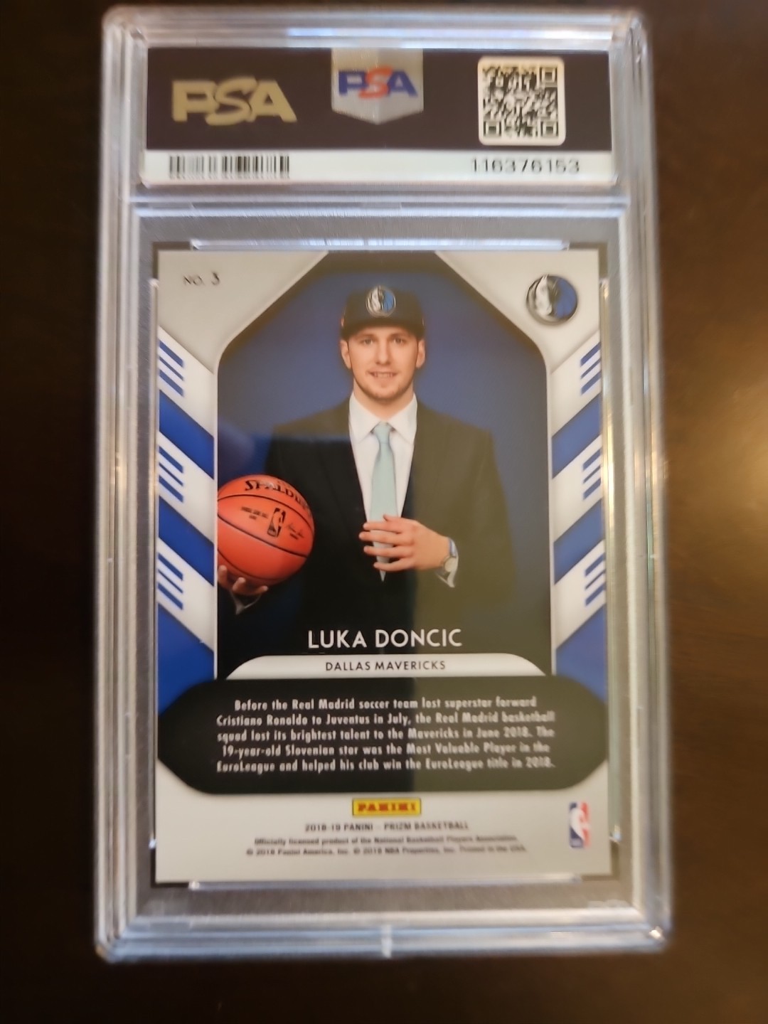 2018 Panini Prizm Luka Doncic #3 Luck Lottery RC PSA-10 Mavericks Lakers 🔥🔥🔥 view 4