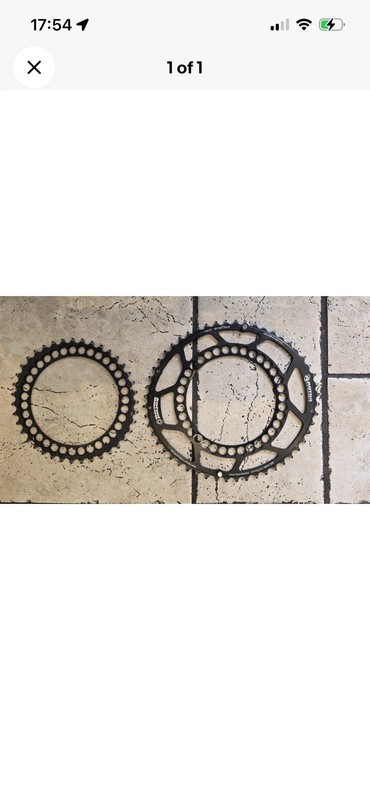 Rotor Q-Rings 52/39T 130mm BCD 5-Arm oval Road Chainring Set Black Alloy