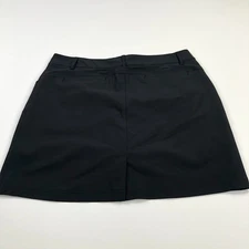 Slazenger 8 (Fits 32W) Polyester Golf Tennis Skirt Skort 3.5" Shorts Black MINT