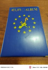 EUR Album pour pièces euro, classeur de rangement avec pages plastifiées