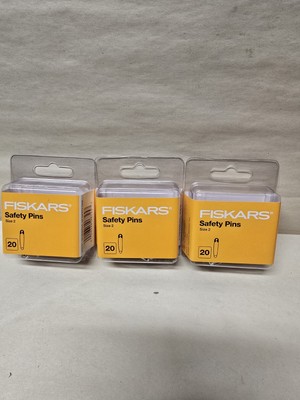 Fiskars 3 Packs Of Size 2 Safety Pins 20 Per Pack Quilting Crafting Sewing 