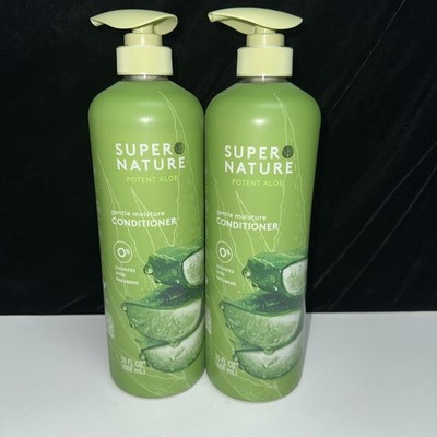 2 Pack Super Nature POTENT ALOE Gentle Conditioner No Sulfate 30oz EACH