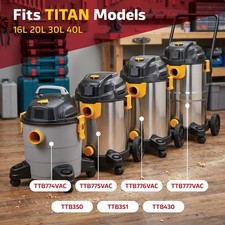 Staubbeutel für TITAN Staubsauger 16L 20L 30L 40L Papiertüte - 20 Stück – Bild 9